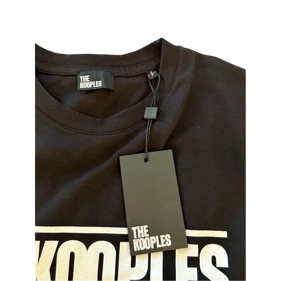 The Kooples Women’s Black Logo Graphic Print T-Shirt Size S - Picture 11 of 15
